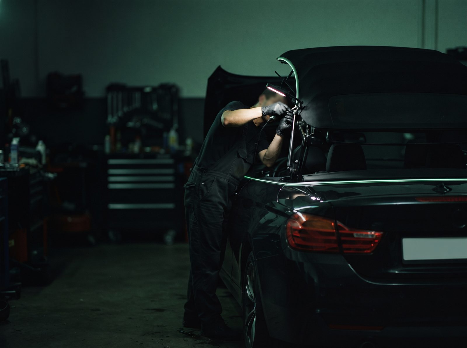 BMW 4 Serisi cabrio tavan mekanizması onarımı