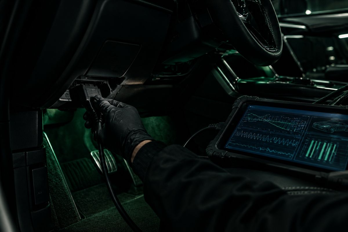 Range Rover’da OBD cihazıyla arıza tespiti